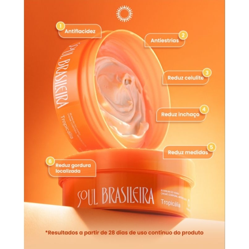 Bumbum do Verão Creme Anticelulite Soul Brasileira Tropicália 150 g Hinode