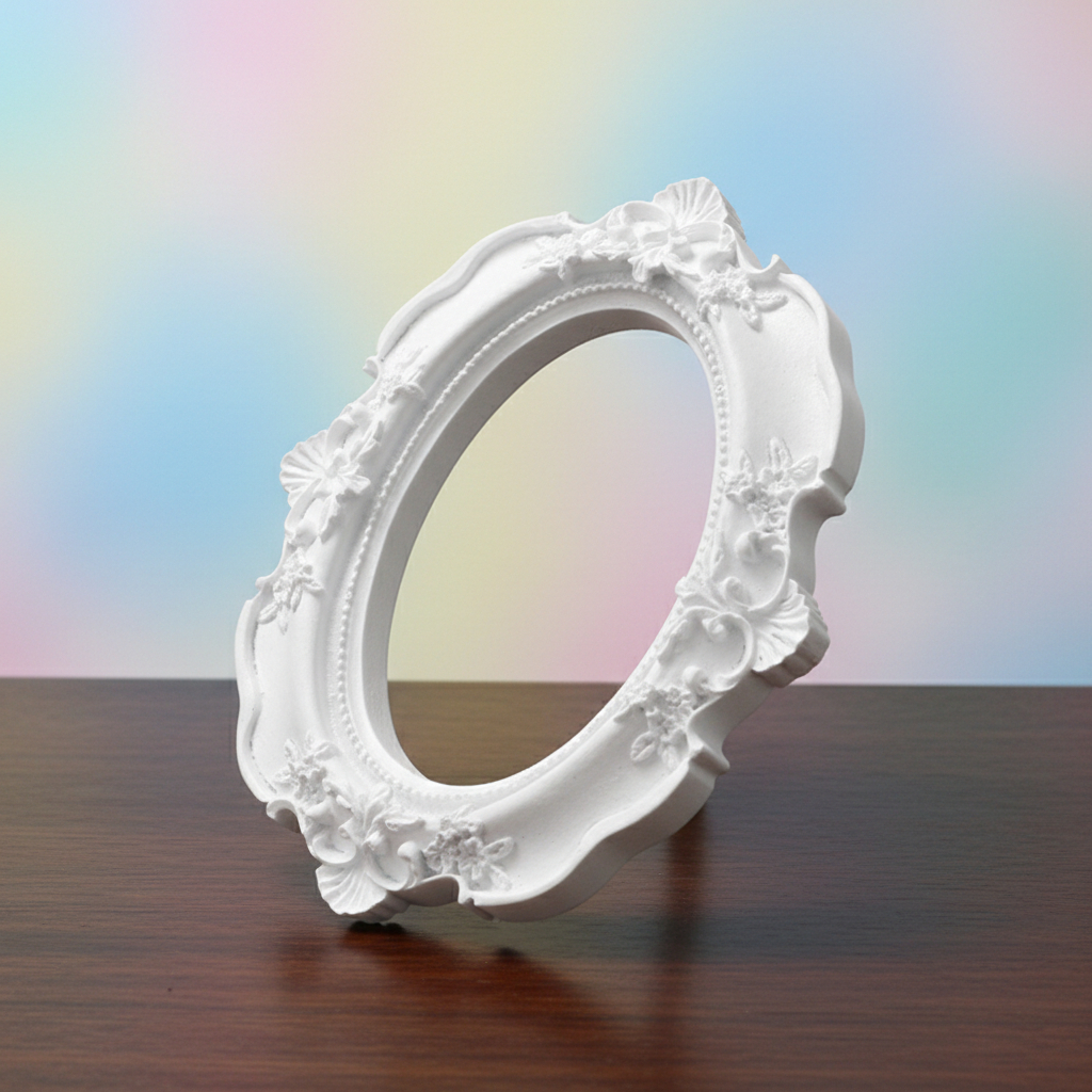 Kit 10 Mini Moldura Resina Lembrança Batizado Casamento Artesanato Decoração