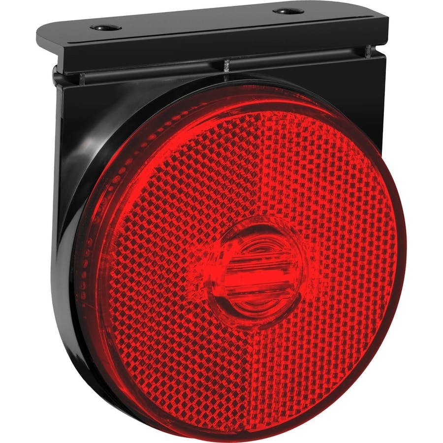 LANTERNA LATERAL CARRETA RANDON GUERRA NOMA VAN HR BONGO 88MM LED BIVOLT C/ SUPORTE