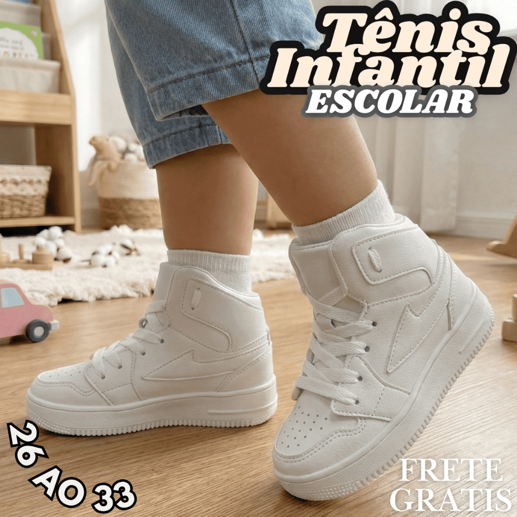 Tênis Infantil de Alta Qualidade e Conforto para Uso Diário em Oferta na Shopee