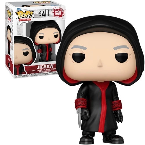 Boneco colecionável Funko Pop Movies - JOGOS MORTAIS (SAW) - Jigsaw #1820 - original Revenda autorizada Candide