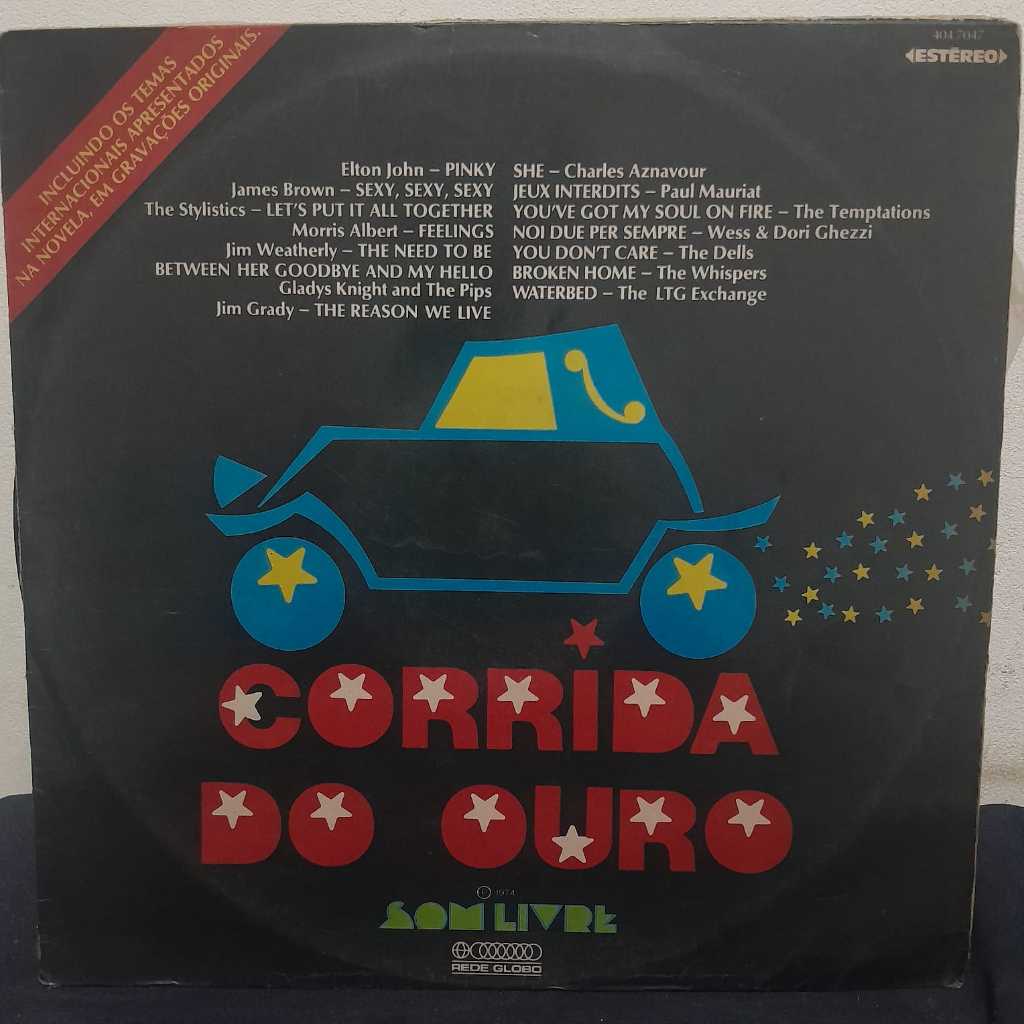 LP CORRIDA DO OURO – TRILHA SONORA INTERNACIONAL ANO 1974 / EDIÇÃO NACIONAL SOM LIVRE / TRILHA DA NOVELA “CORRIDA DO OUR