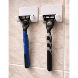 Kit com 2 Unidades de Suporte de Parede para Aparelho de Barbear Organização e Higiene no Banheiro em Oferta na Shopee
