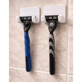 Kit com 2 Unidades de Suporte de Parede para Aparelho de Barbear Organização e Higiene no Banheiro em Oferta na Shopee