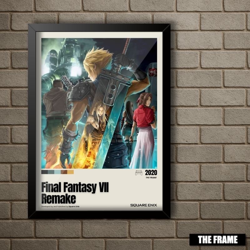 Quadro Decorativo A4/A3 Final Fantasy VII Remake
