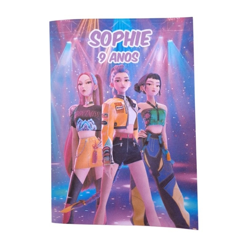 Livro para Colorir Guerreiras do Kpop  Lembrancinhas Personalizados Festa Aniversário
