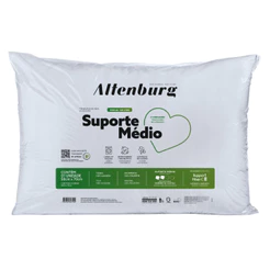 Travesseiro Altenburg Suporte Médio Original 50x70cm Algodão Percal 180 Fios Antialérgico