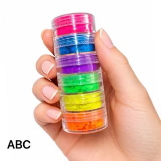 Kit 6 Sombras Pigmento Neon Torre Festa Carnaval Folia em Oferta na Shopee