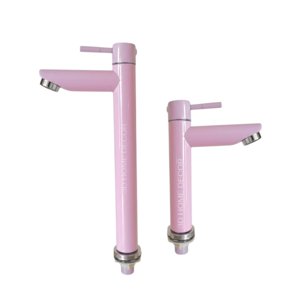 Torneira Alta Cuba Inox Rosa Torneira Baixa Cuba Pia Banheiro Rosa