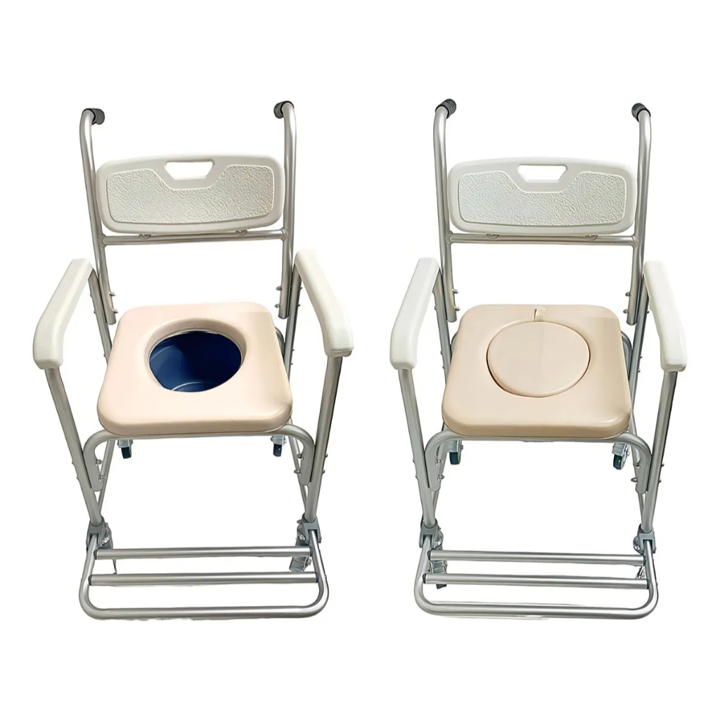 Cadeira de Banho Supermedy S40 - Leve e Confortável com Rodas e Freio