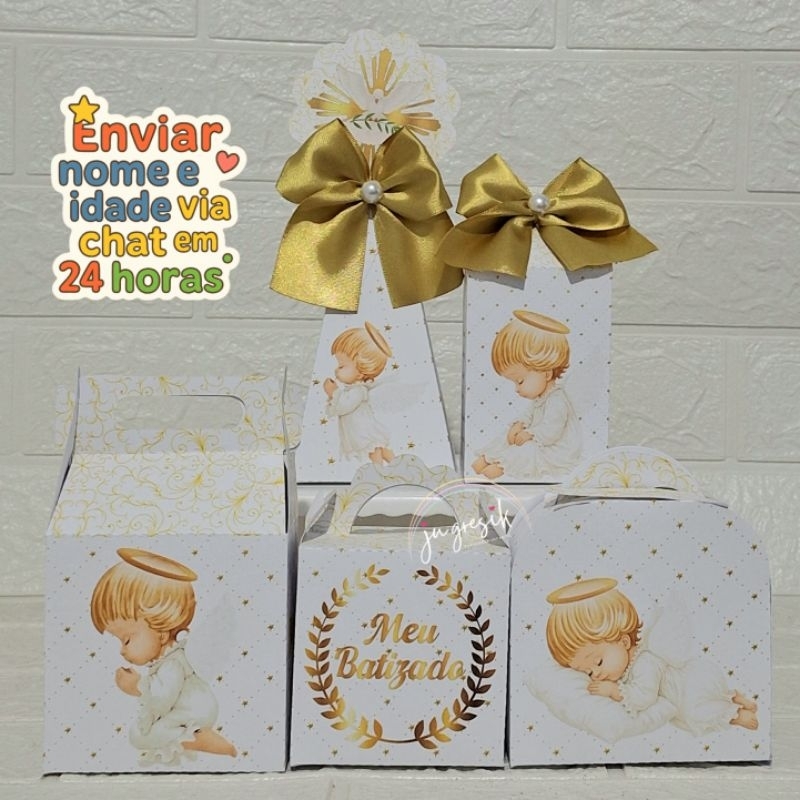 Kit Caixinha personalizada Batizado lembrancinha personalizada para Batizado