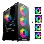 Gabinete Gamer Hayom GB1749 Mid Tower 4 Fans Preto ATX/M-ATX Vidro Temperado