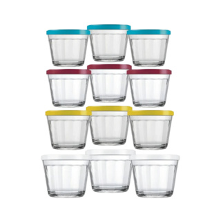 kit 12 OU 6  Pote Tigela 150ml Com Tampa Americano Nadir Figueiredo em Oferta na Shopee