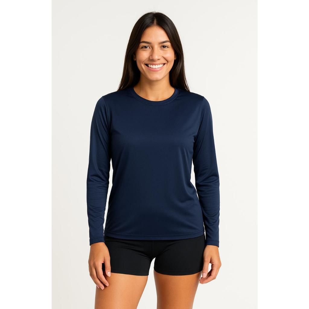 Camisa Térmica Segunda Pele Proteção Solar Uv Dry Fit Camisa Feminina Proteção Solar Uv+50 Camiseta Segunda Pele Térmica