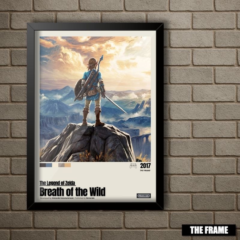 Quadro Decorativo A4/a3 The Legend Of Zelda Breath Of The Wild — R$ 59,99 em Shopee, 40% OFF