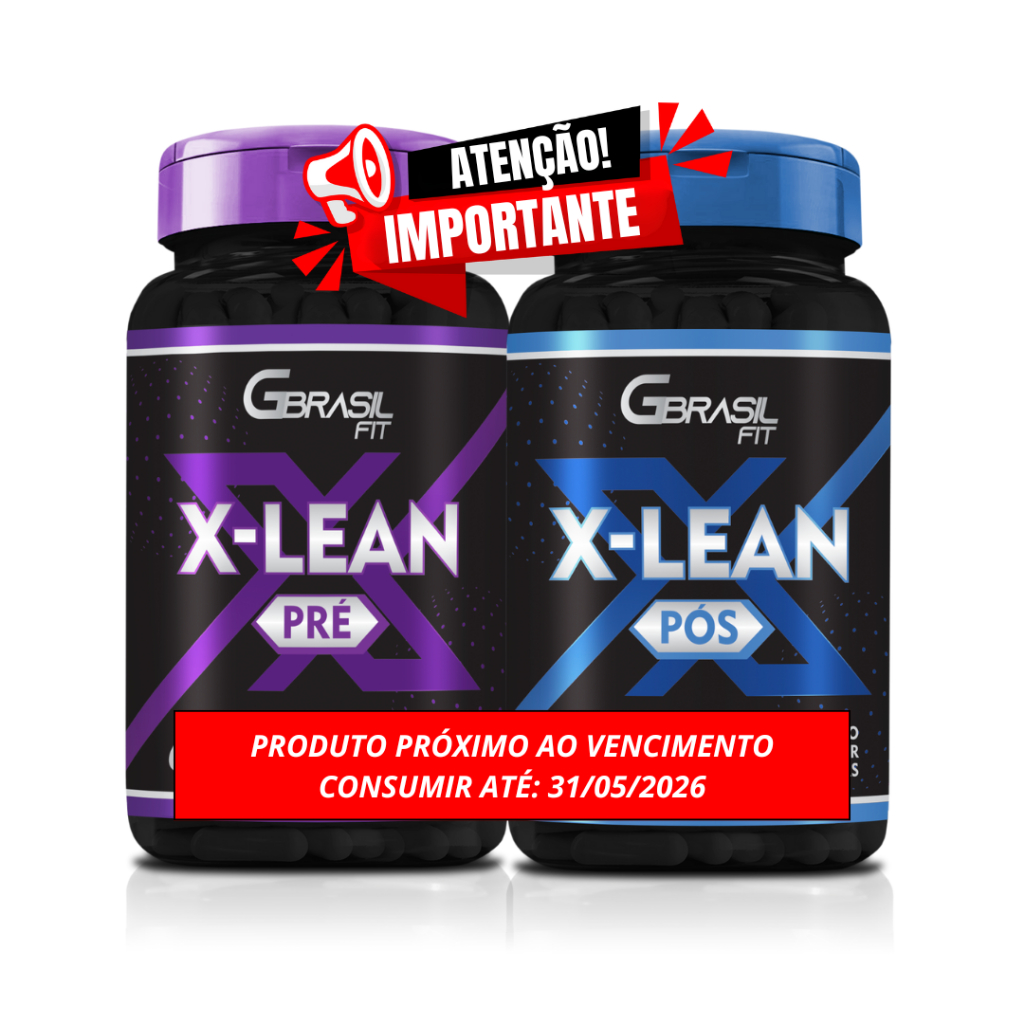 KIT TERMOGÊNICO X-LEAN PRÉ- TREINO + PÓS-TREINO em Oferta na Shopee