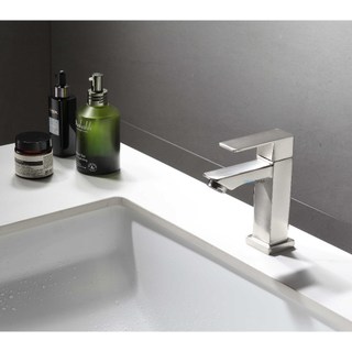 Torneira Banheiro Lavabo Pia Quadrada Metal 1/4 Volta Baixa Luxo Cromada Preto Fosco Esco…