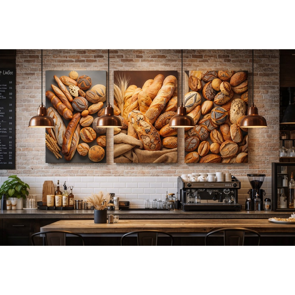 Quadro Decorativo sala cozinha padaria loja confeitaria paes e doces