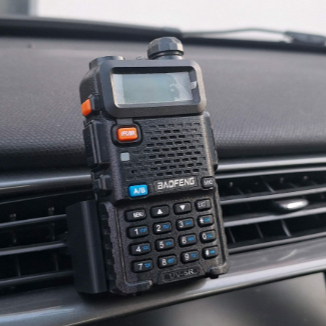 Suporte Veicular para Rádio Baofeng UV-5R | Fixação no Ar-Condicionado do Carro