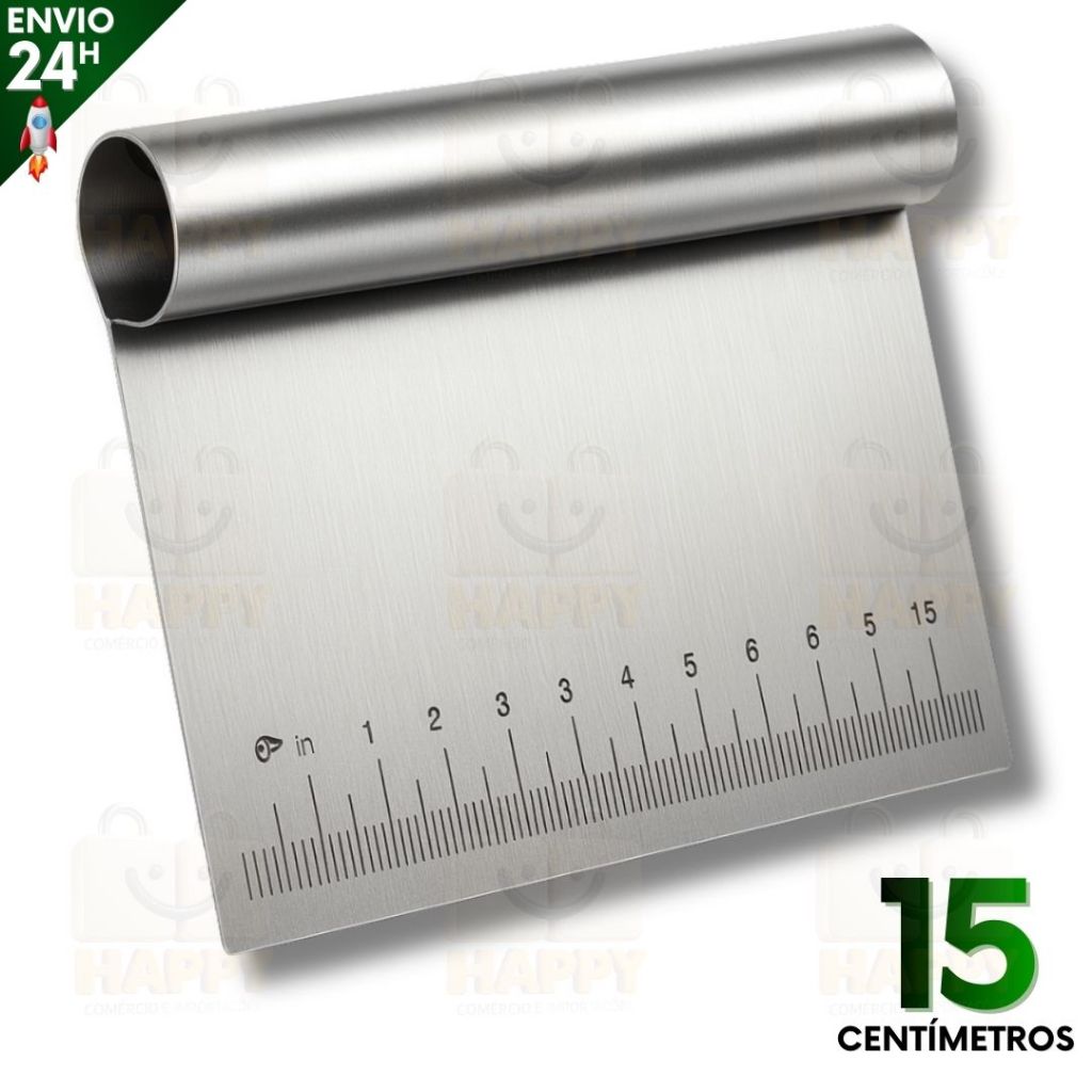 Espátula Inox Com Cabo Tubular 15cm Prática Raspadora De Massa Multiuso em Oferta na Shopee