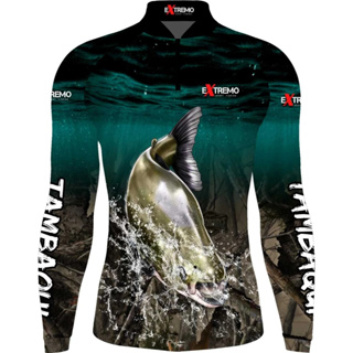 Camiseta de pesca TAMBAQUI com proteção UV50DRY em Oferta na Shopee