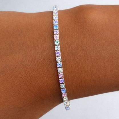 Pulseira Ice Riviera Masculina e Feminina Com Zircônias – Brilho, Constante Estilo e Personalidade em Oferta na Shopee