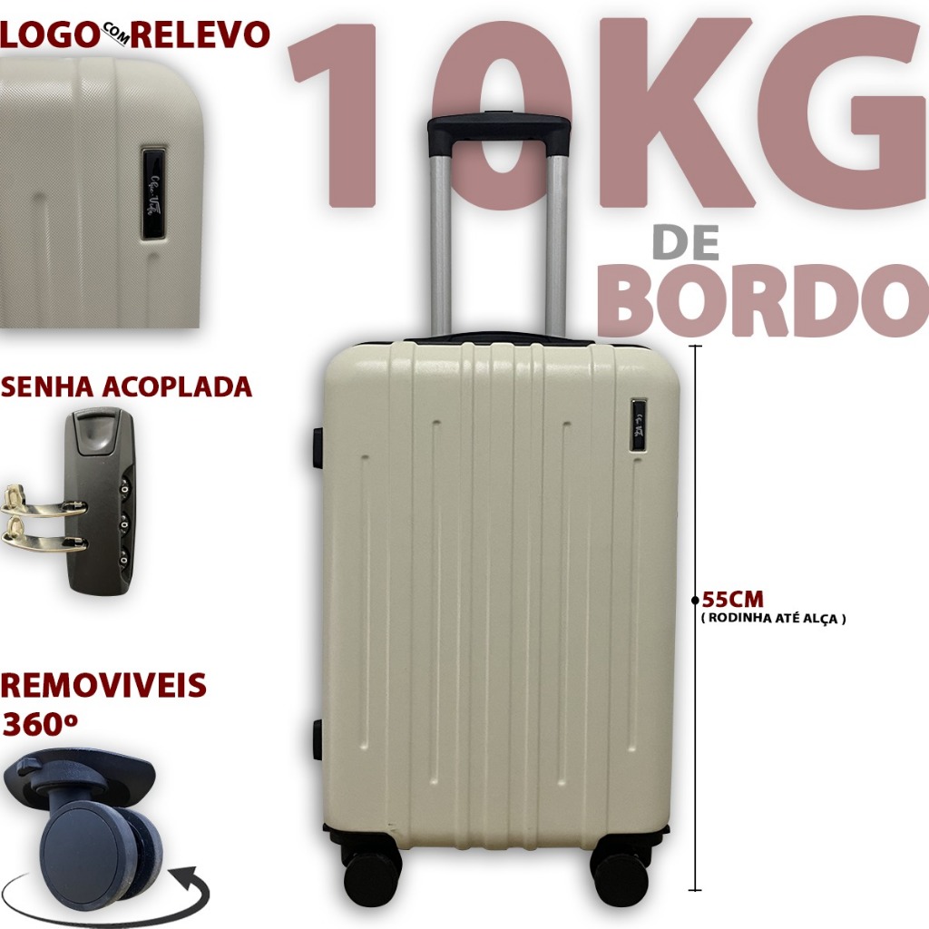 Mala De Bordo 10KG Rodas Removíveis Dupla Mala De Viagem Com Senha 2026 Nova Leve Promoção