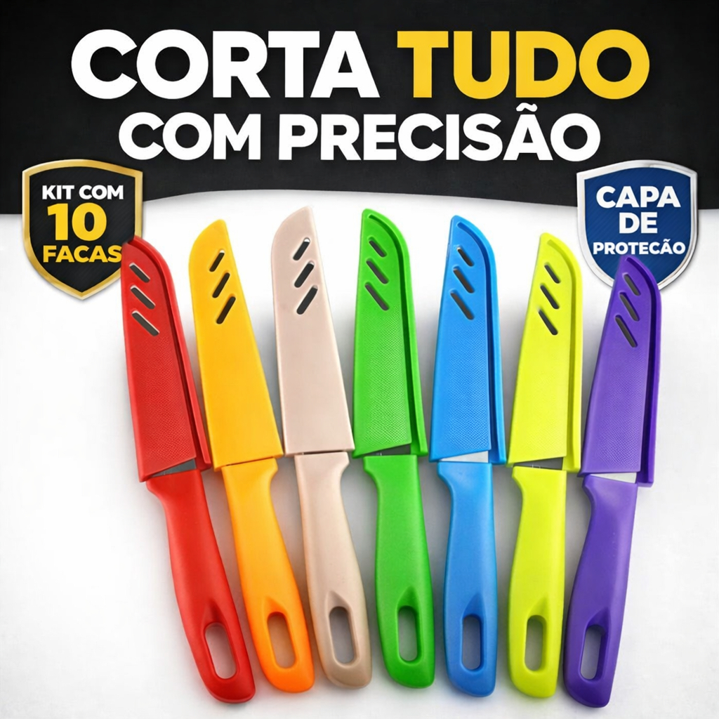 Facas Afiada Aço Inox com Capa Protetora Portátil para Cozinha Viagem e Camping em Oferta na Shopee
