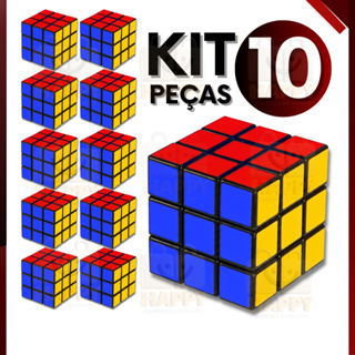 Kit 10 Cubo Mágico Clássico 5x5 cm Brinquedo Educativo para Crianças e Adultos em Oferta na Shopee
