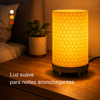 Luminária Favo - Luz Suave e Aconchegante | 3 Cores Disponíveis em Oferta na Shopee