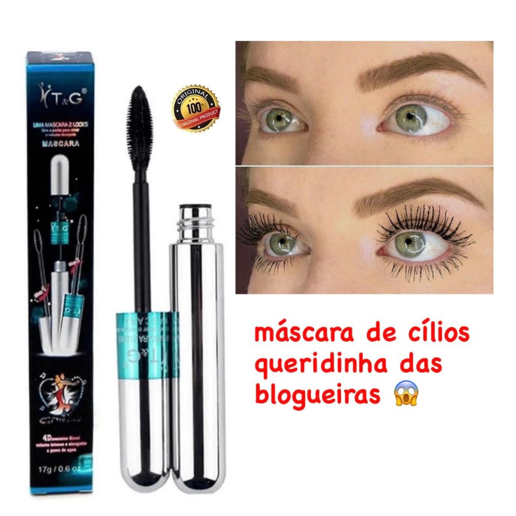 Mascara de cílios Rimel Tango 4D Waterproof Máscara de Cílios 2 em 1