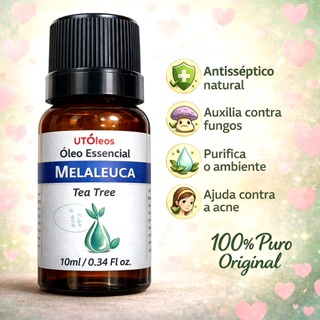 Óleo Essencial De Melaleuca (Tea Tree) 10ml Micose de Unha em Oferta na Shopee