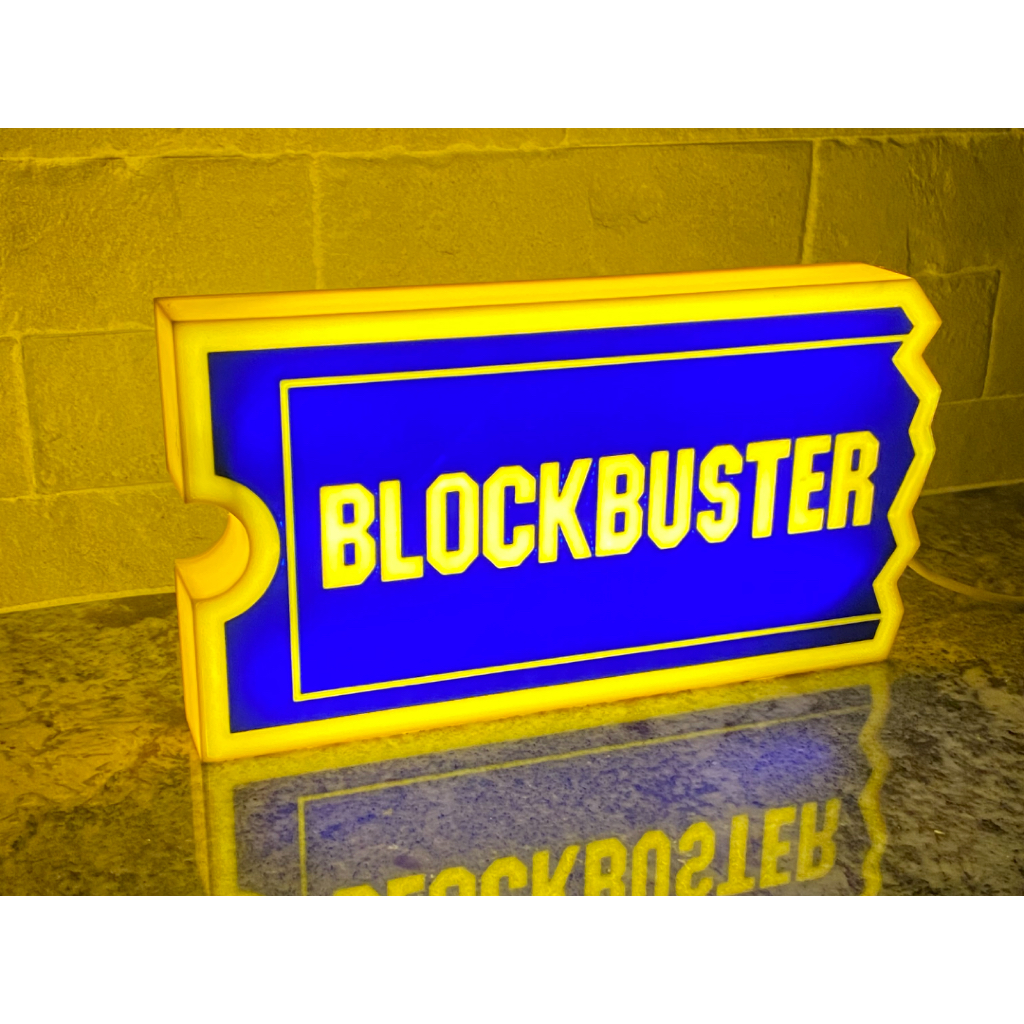 Lightbox Blockbuster – Luminária LED Decorativa Estilo Cinema | Decoração Geek & Retrô