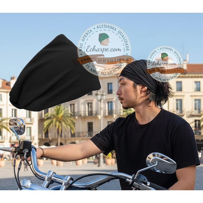 Headband Bandana Faixa Para Cabelo - Não Aperta - Masculina Feminina Unissex - Marca:ECHARPE.COM