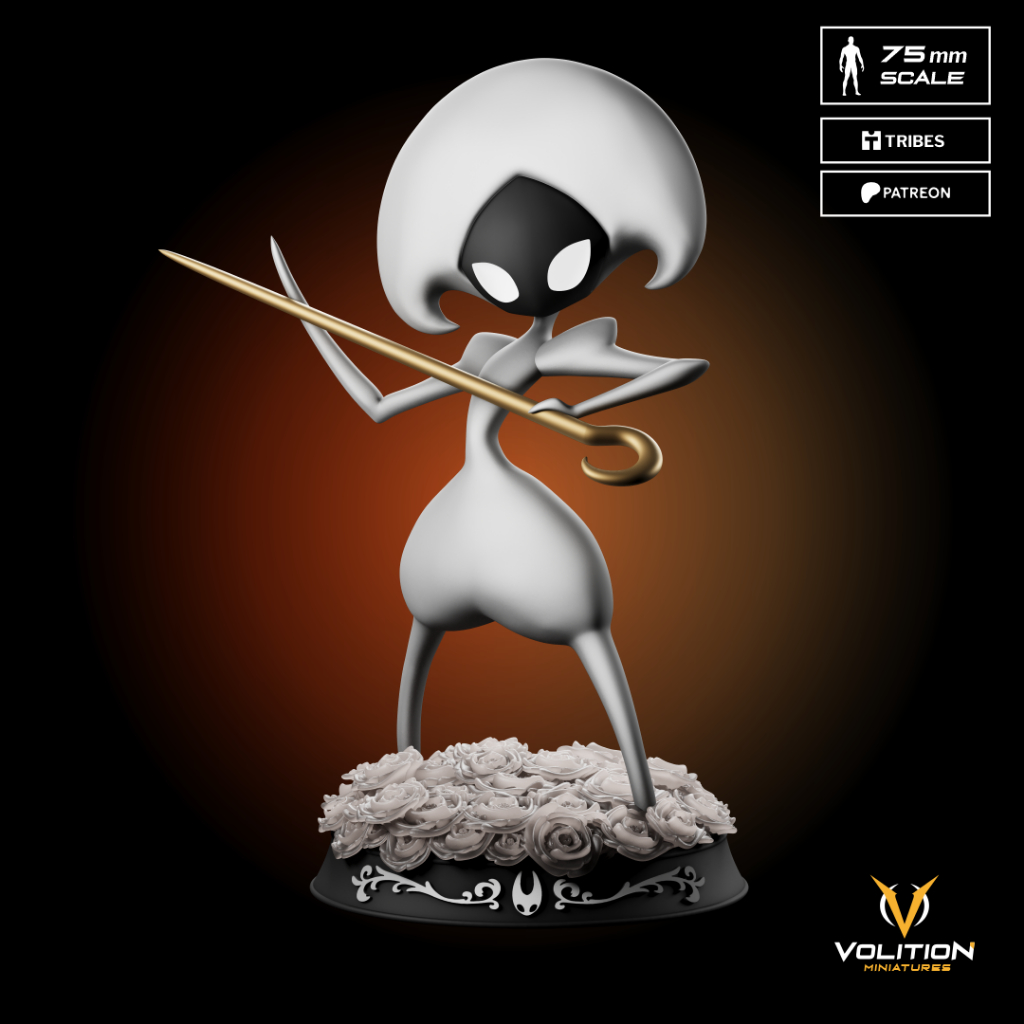 Action figure Lace Hollow Knight Silksong | Boneco colecionável 3D Resina Hollow Knight Decoração Gamer