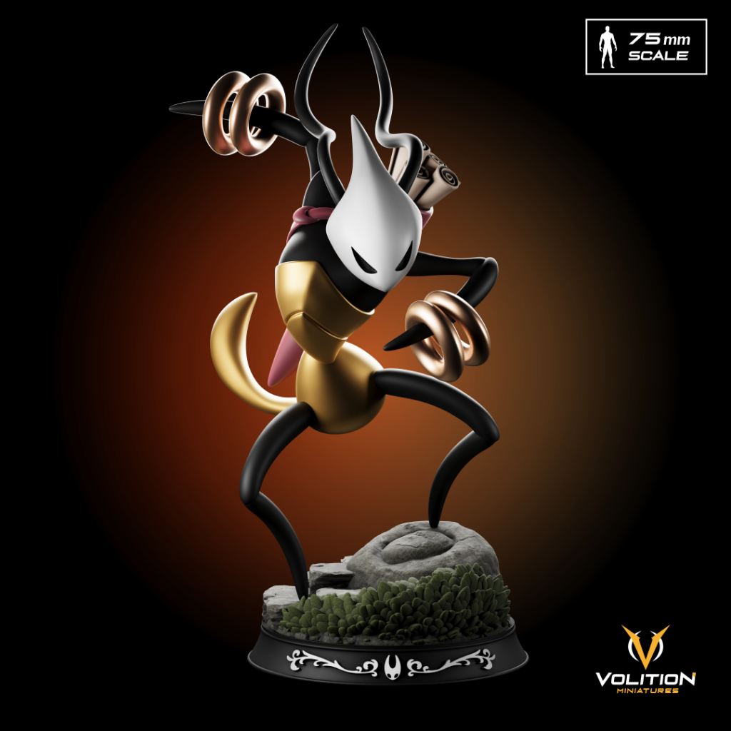 Action figure Shakra  Hollow Knight Silksong | Boneco colecionável 3D Resina Hollow Knight Decoração Gamer