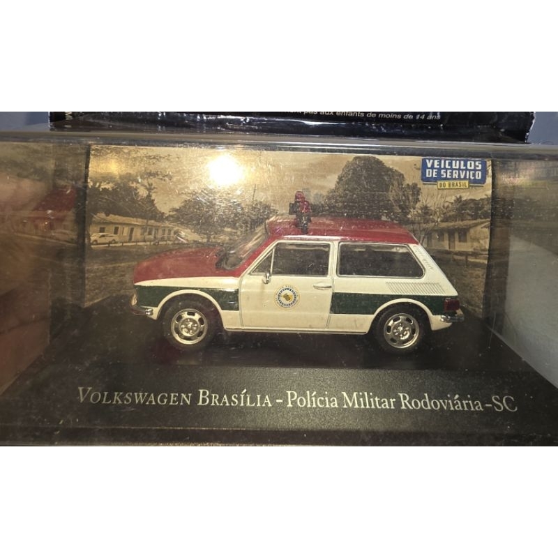 Veículo de Serviço VW Brasília - Polícia Militar Rodoviária SC 1/43