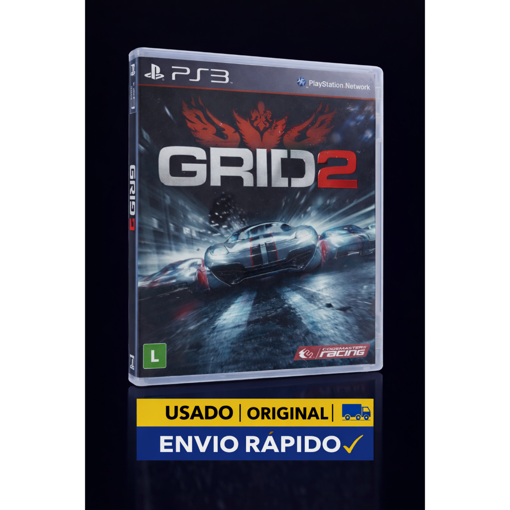 GRID 2 PS3 / Jogo de Corrida PlayStation 3 / Mídia Física Original / Seminovo