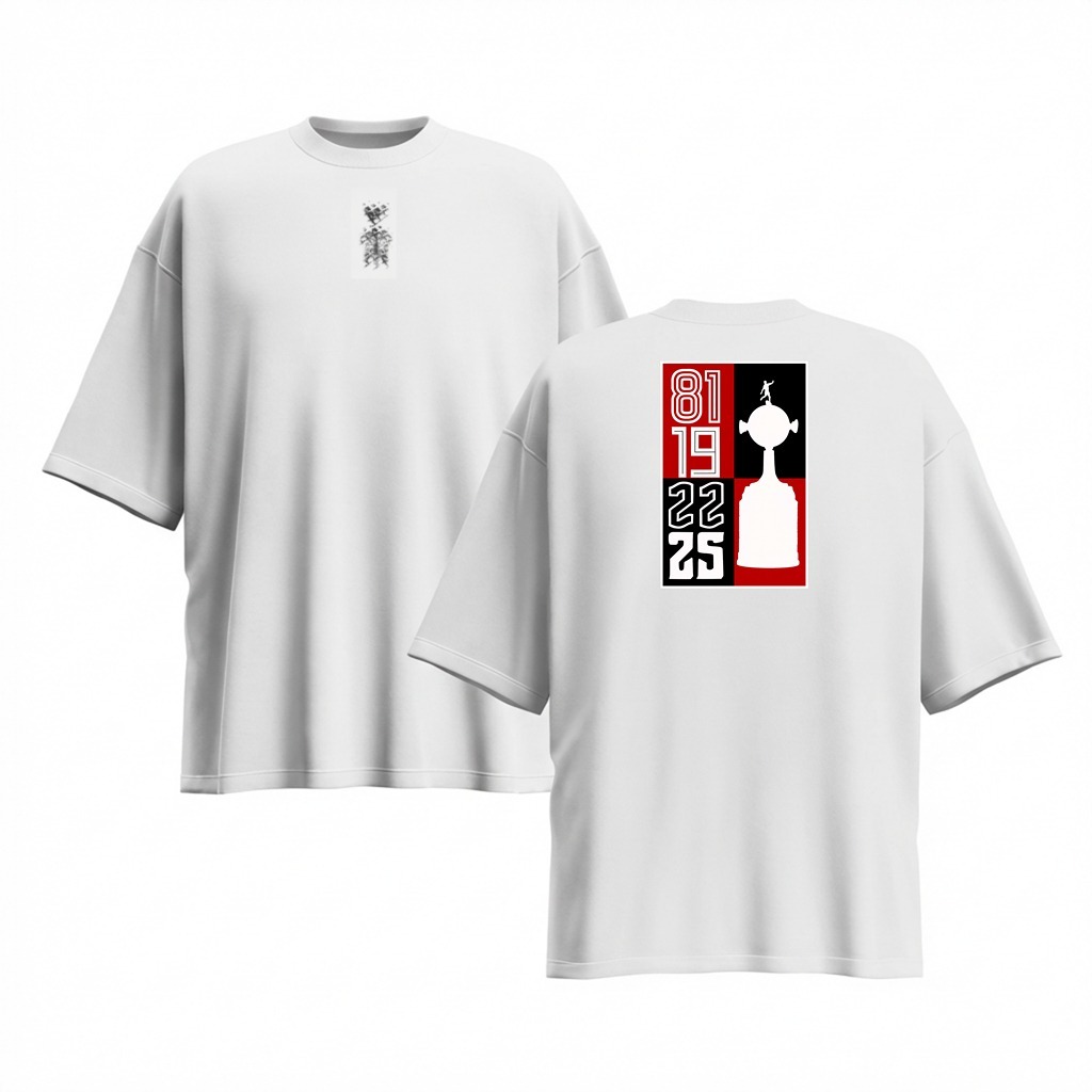 Camisa Oversized Unissex / Tetra da Libertadores / Time de Futebol 100% Algodão