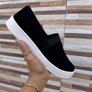 Tênis Sapatenis Sapatilha Slip On Feminino Casual | Confortável, Leve e Moderno para o Dia a Dia