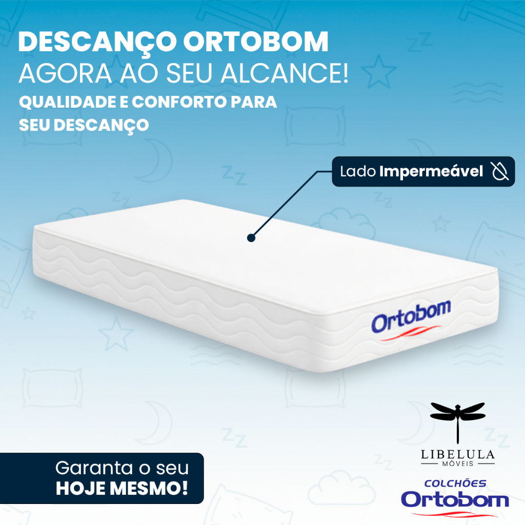 Colchão Baby Light Para Berço Americano 130x70x12 Ortobom D18 Envio imediato