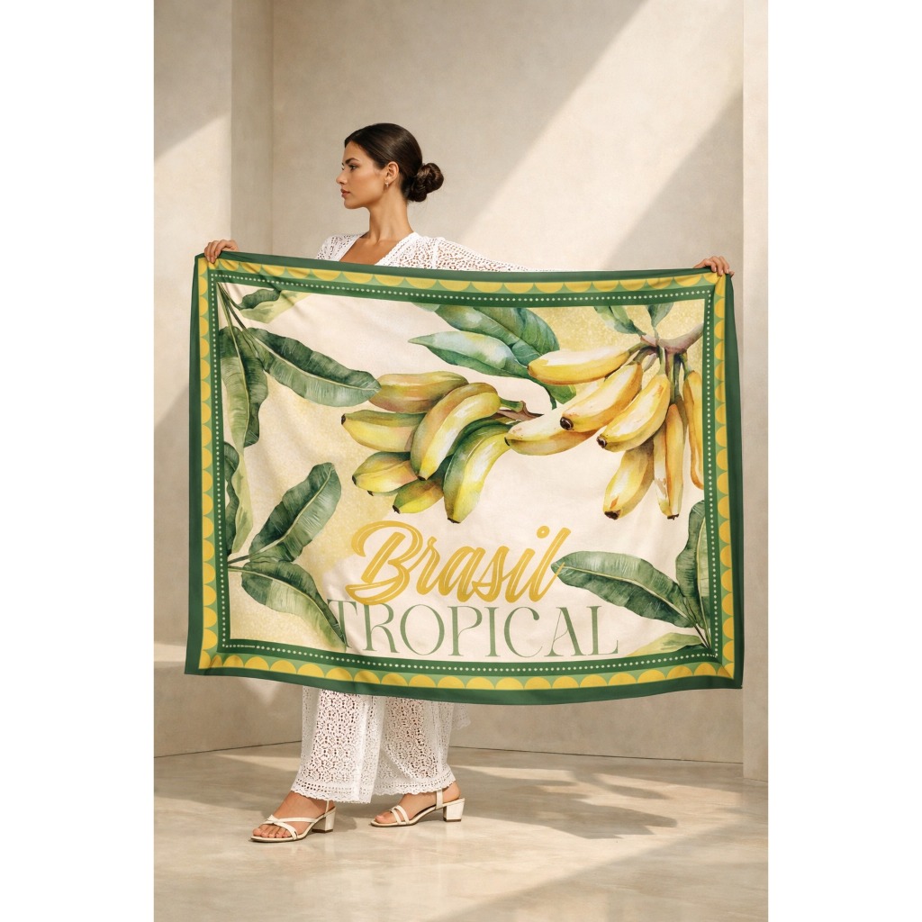 Canga Pareô Feminino Tecido Sedinha 1,45x1,05m Praia Piscina Saída de Banho Estampado Resort em Oferta na Shopee