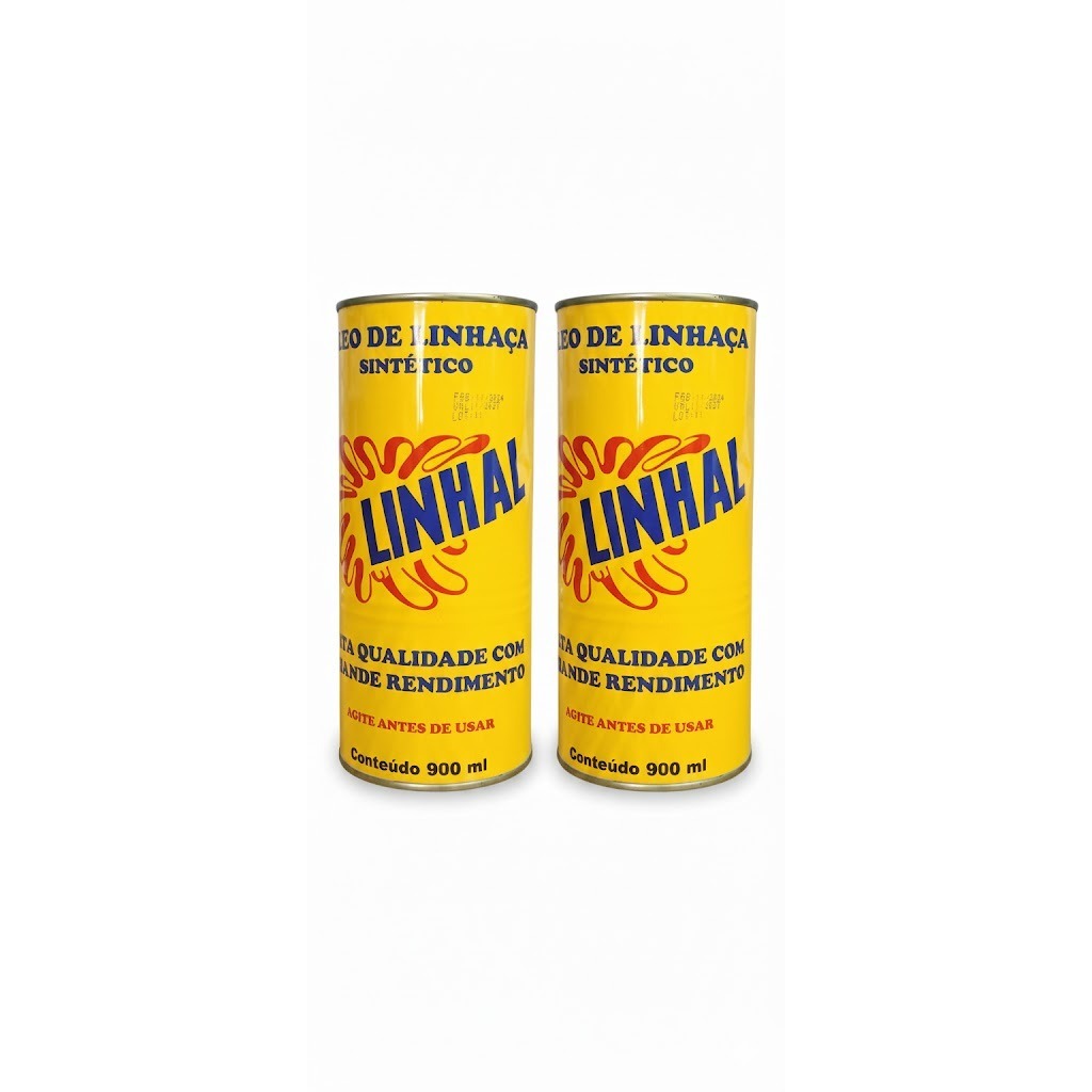 Kit 2 Óleo De Linhaça Linhal Lata 900ml Cada Impermeabilizante Para  Madeira