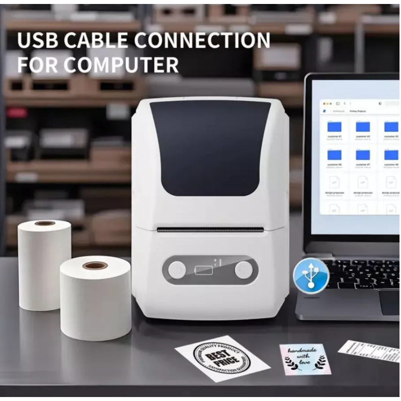 Mini Impressora De Etiquetas 58MM Bluetooth Para Celular PC Portatil.221 em Oferta na Shopee
