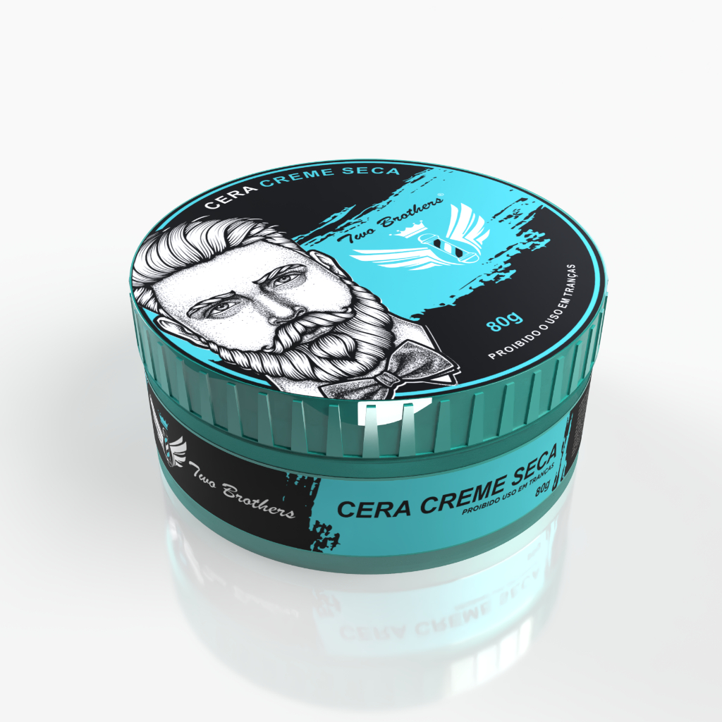 Cera Modeladora Creme Seca Two Brothers 80g Barba Cabelo Bigode - Unidade