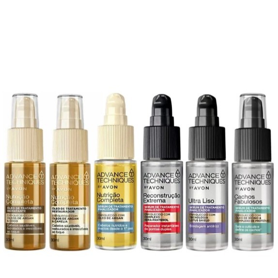 Advance Techniques Nutrição Completa Avon | Óleo de Tratamento ou Sérum Finalizador em Oferta na Shopee