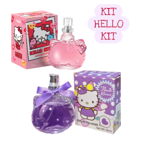 Perfume Hello Kitty kit Estilosa Desodorante 25 ml Colônia Infantil em Oferta na Shopee