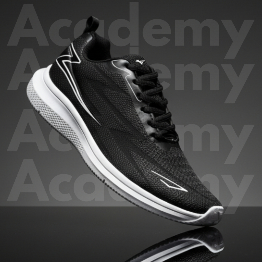 Tênis Feminino Masculino Esportivo Preto Confortável para Corrida e Caminhada Estilo Casual e Leve - RF02