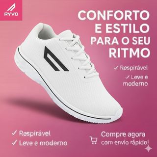 Tênis feminino Esportivo Academia Corrida Confortável Leve Ideal Para Caminhada e treinos