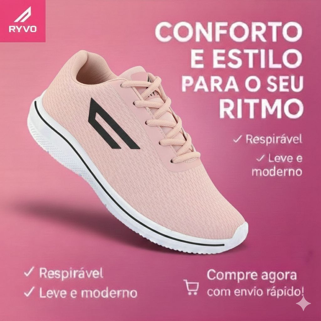 Tênis feminino Academia Treino Trabalho Dia a Dia Super leve Confortável Envio Imediato Do 34 ao 39